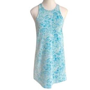 Zara Trafaluc Sleeveless Mini Dress Size Small Blue White
